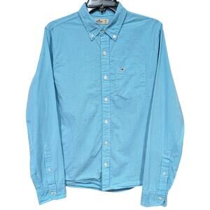 Hollister by Abercrombie & Fitch Blue and White Checkered Button Down sz M